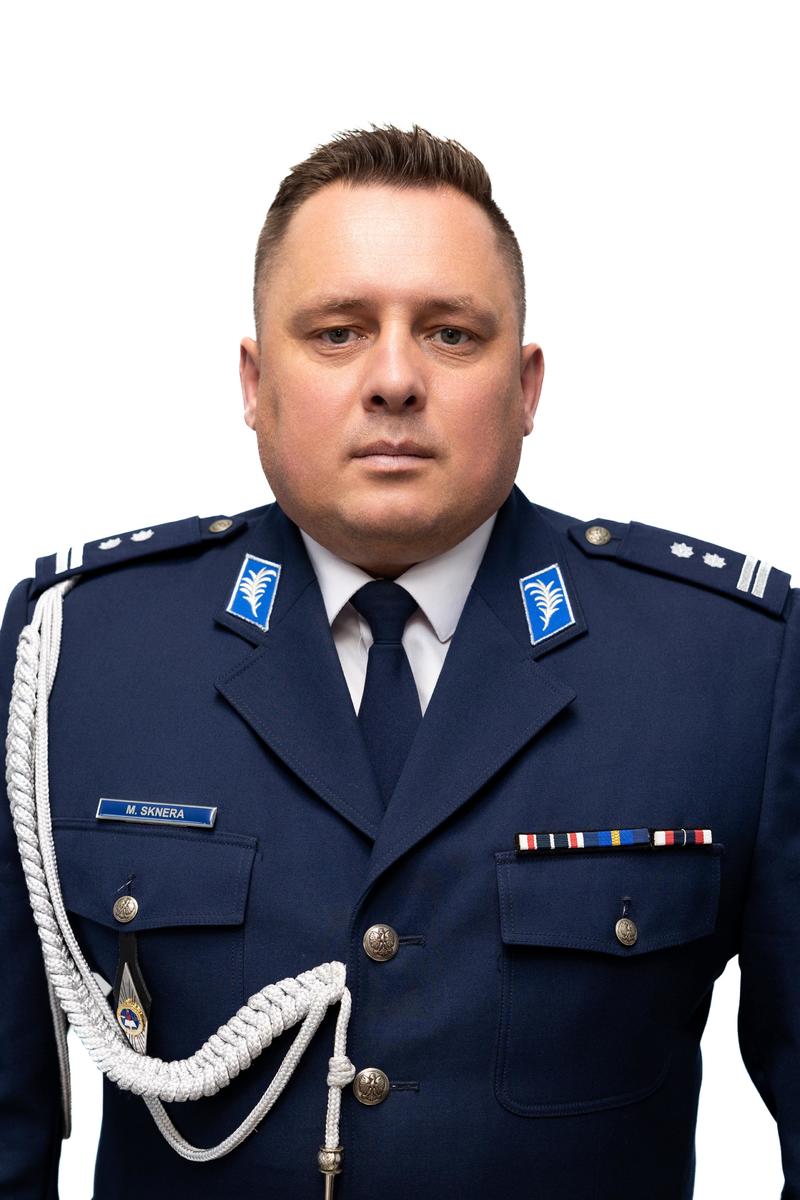 Zastępca Komendanta Powiatowego Policji w Kłodzku mł. insp. Marcin Sknera