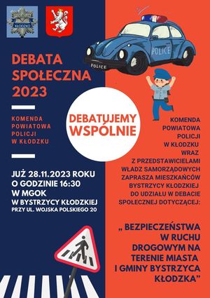Dzisiaj zapraszamy na debatę w Bystrzycy Kłodzkiej
