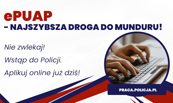 grafika dotycząca Od 15. marca możesz aplikować do Policji online!