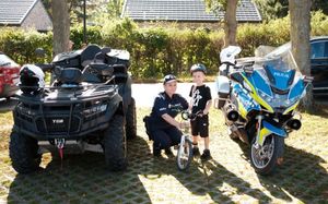 Policjanci z Kłodzka podczas uroczystej przysięgi wojskowej w Polanicy-Zdroju